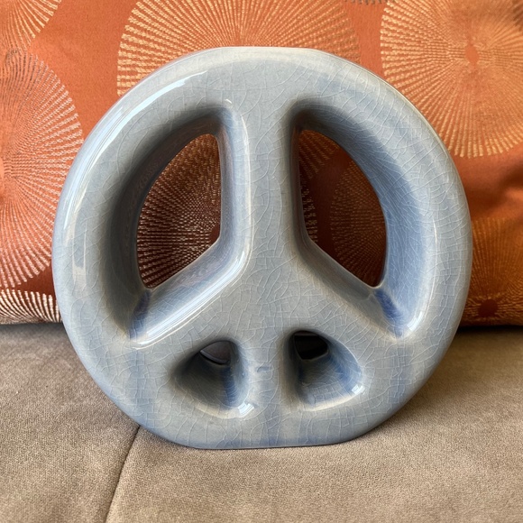 Accents Peace Sign Vase Poshmark